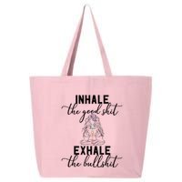 Inhale The Good Exhale The Bullshit Chakra Meditation Yoga 25L Jumbo Tote
