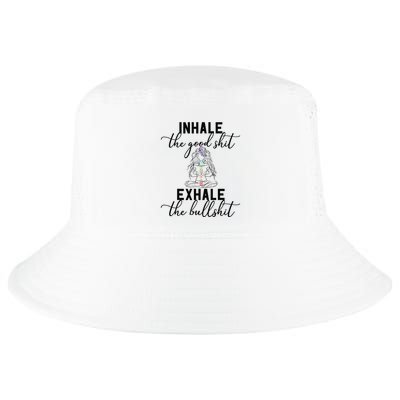Inhale The Good Exhale The Bullshit Chakra Meditation Yoga Cool Comfort Performance Bucket Hat