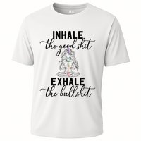 Inhale The Good Exhale The Bullshit Chakra Meditation Yoga Performance Shirt