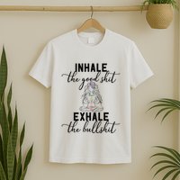 Inhale The Good Exhale The Bullshit Chakra Meditation Yoga T-Shirt