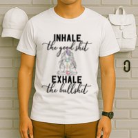 Inhale The Good Exhale The Bullshit Chakra Meditation Yoga T-Shirt