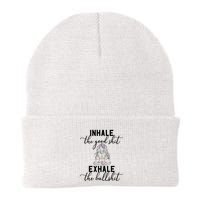Inhale The Good Exhale The Bullshit Chakra Meditation Yoga Beanie
