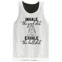 Inhale The Good Exhale The Bullshit Chakra Meditation Yoga Mesh Reversible Basketball Jersey Tank