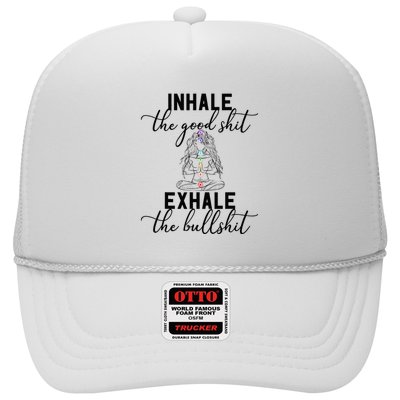 Inhale The Good Exhale The Bullshit Chakra Meditation Yoga Trucker Hat