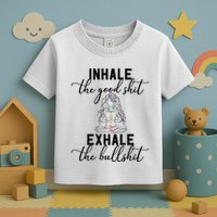 Inhale The Good Exhale The Bullshit Chakra Meditation Yoga Toddler T-Shirt