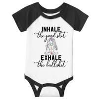 Inhale The Good Exhale The Bullshit Chakra Meditation Yoga Infant Baby Jersey Bodysuit