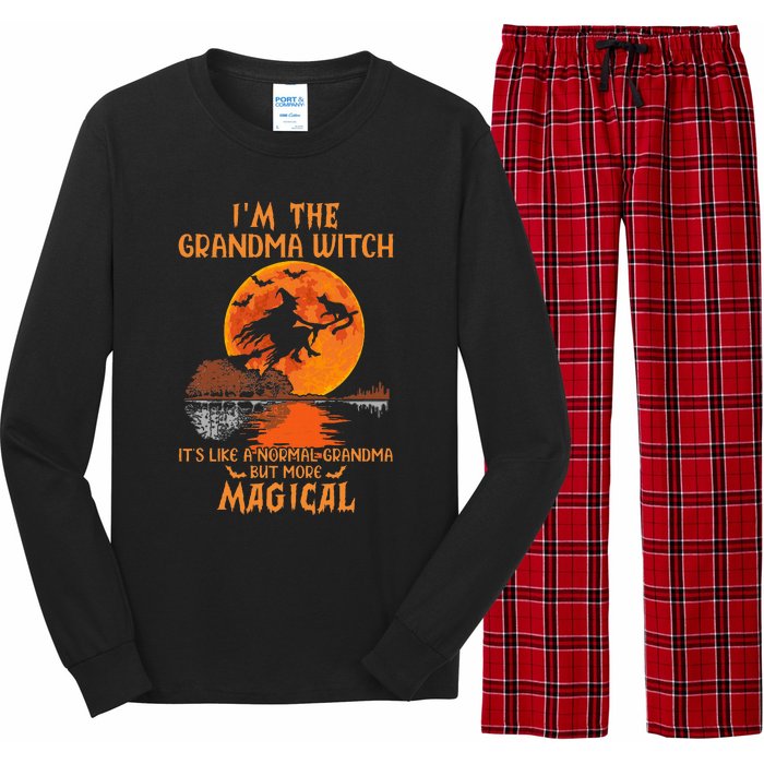 IM The Grandma Witch Like A Normal Grandma Halloween Gifts Long Sleeve Pajama Set