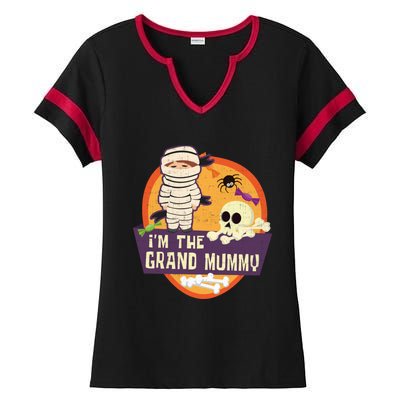 IM The Grand Mummy Mummy Spider Halloween Cool Gift Ladies Halftime Notch Neck Tee