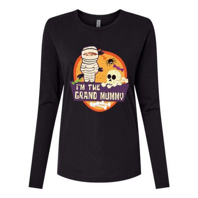 IM The Grand Mummy Mummy Spider Halloween Cool Gift Womens Cotton Relaxed Long Sleeve T-Shirt