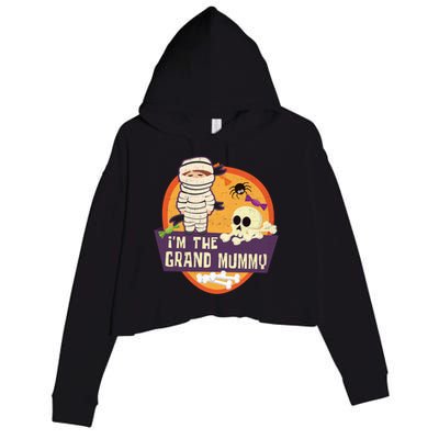 IM The Grand Mummy Mummy Spider Halloween Cool Gift Crop Fleece Hoodie