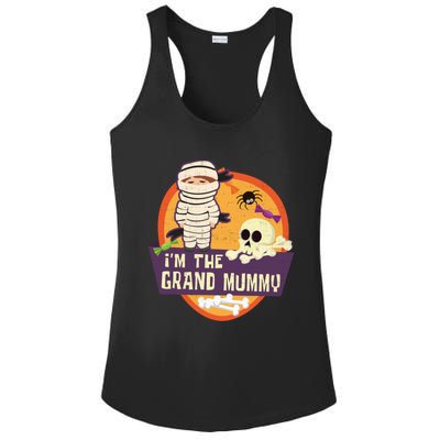 IM The Grand Mummy Mummy Spider Halloween Cool Gift Ladies PosiCharge Competitor Racerback Tank