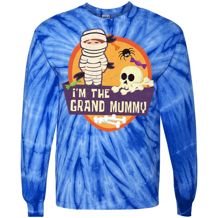 IM The Grand Mummy Mummy Spider Halloween Cool Gift Tie-Dye Long Sleeve Shirt