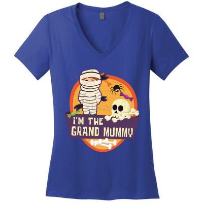 IM The Grand Mummy Mummy Spider Halloween Cool Gift Women's V-Neck T-Shirt