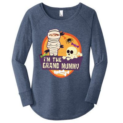 IM The Grand Mummy Mummy Spider Halloween Cool Gift Women's Perfect Tri Tunic Long Sleeve Shirt