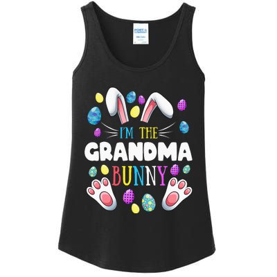 I'm The Grandma Bunny Matching Family Easter Party Ladies Essential Tank