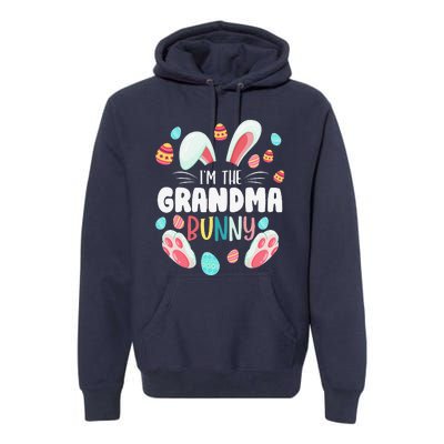 I'm The Grandma Bunny Matching Family Easter Party Premium Hoodie