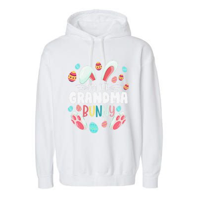 I'm The Grandma Bunny Matching Family Easter Party Garment-Dyed Fleece Hoodie