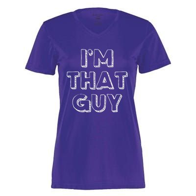 Im That Guy Women's Momentum V-Neck T-Shirt