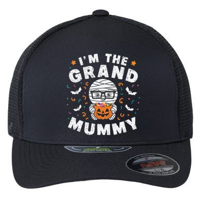 IM The Grand Mummy Halloween Mummy Grandparent Cute Gift Flexfit Unipanel Trucker Cap