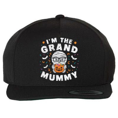 IM The Grand Mummy Halloween Mummy Grandparent Cute Gift Wool Snapback Cap