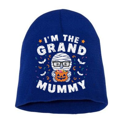 IM The Grand Mummy Halloween Mummy Grandparent Cute Gift Short Acrylic Beanie