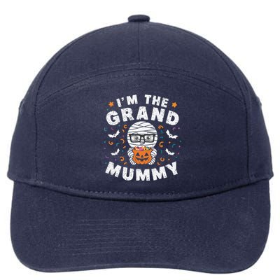 IM The Grand Mummy Halloween Mummy Grandparent Cute Gift 7-Panel Snapback Hat