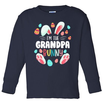 I'm The Grandpa Bunny Matching Family Easter Party Toddler Long Sleeve Shirt