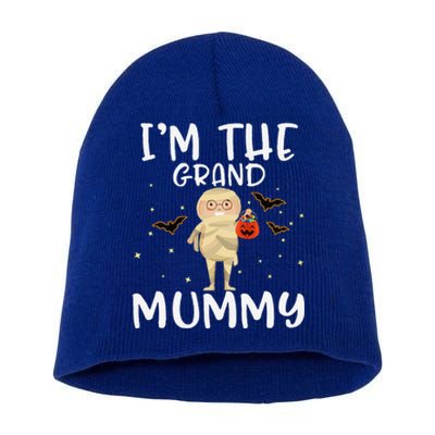 Im The Grand Mummy Halloween Funny Grandma Short Acrylic Beanie