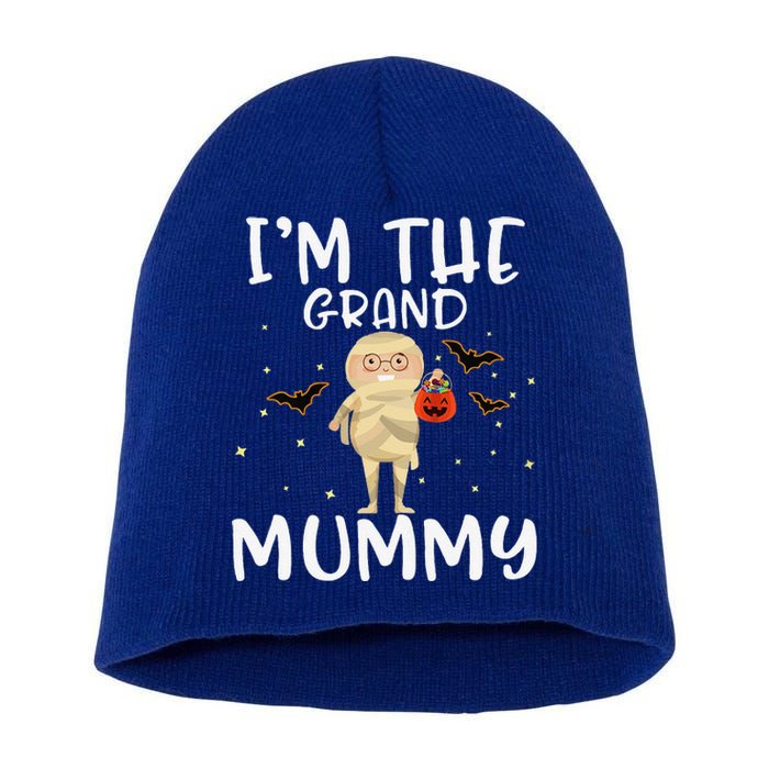 Im The Grand Mummy Halloween Funny Grandma Short Acrylic Beanie