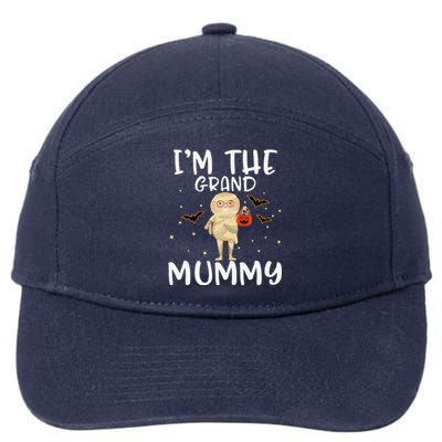 Im The Grand Mummy Halloween Funny Grandma 7-Panel Snapback Hat