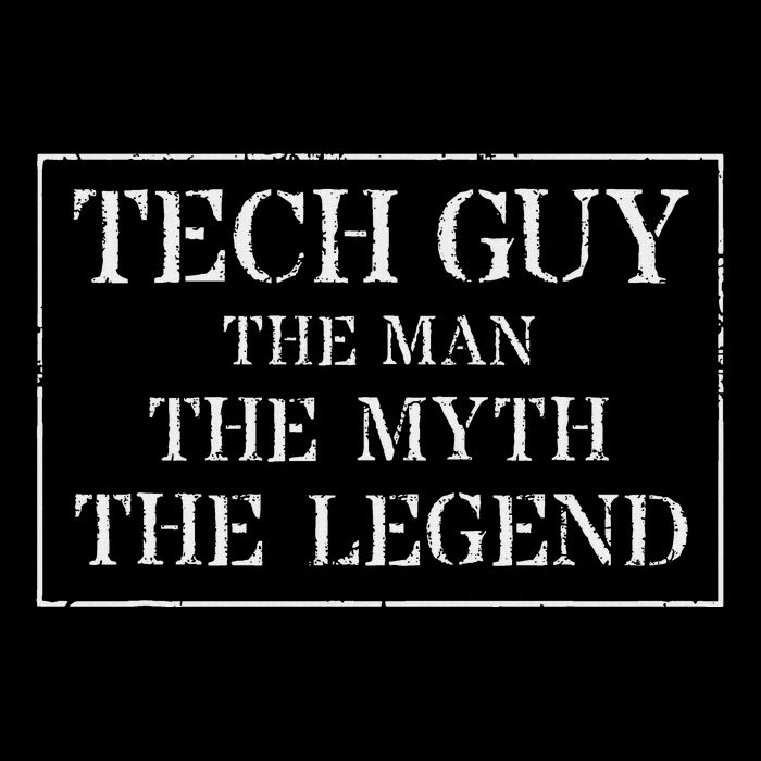 It Tech Guy For Gift The Man Myth Technology Legend Flat Bill Trucker Hat
