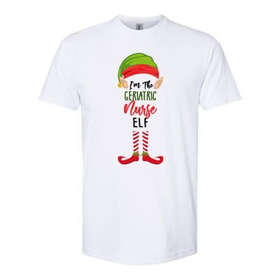 Im The Geriatric Nurse Elf Christmas Geriatric Nurse Pajama Gift Softstyle® CVC T-Shirt