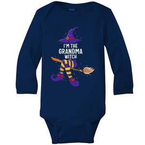 Im The Grandma Witch Halloween Matching Group Costume Gift Baby Long Sleeve Bodysuit