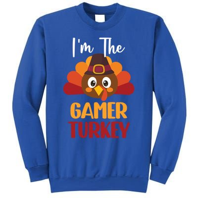 Im The Gamer Turkey Cute Family Matching Thanksgiving Gift Sweatshirt