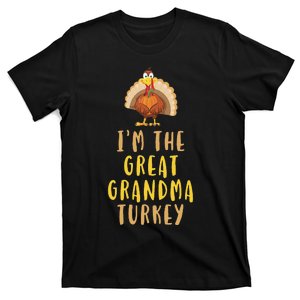 I'm The Great Grandma Turkey Family Thanksgiving T-Shirt