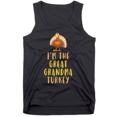 I'm The Great Grandma Turkey Family Thanksgiving Tank Top