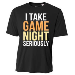 I Take Game Night Seriously Board Game Cooling Performance Crew T-Shirt