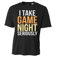 I Take Game Night Seriously Board Game Cooling Performance Crew T-Shirt