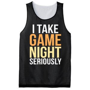 I Take Game Night Seriously Board Game Mesh Reversible Basketball Jersey Tank