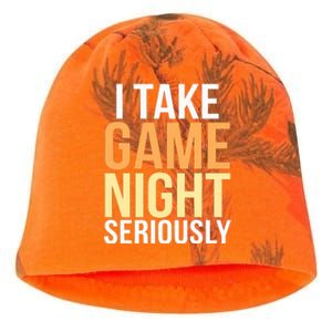 I Take Game Night Seriously Board Game Kati - Camo Knit Beanie