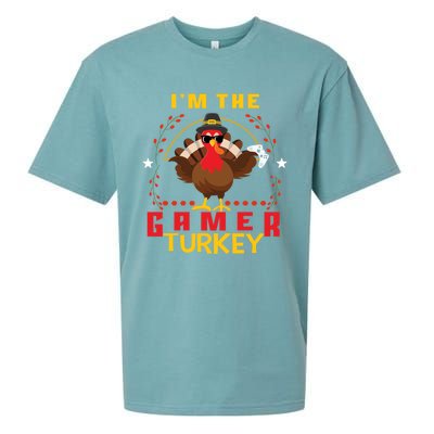 Im The Gamer Turkey Meaningful Gift Funny Thanksgiving Day Gift Sueded Cloud Jersey T-Shirt