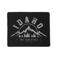 Idaho The Gem State Est. 1890 Vintage Mountains Gift Mousepad