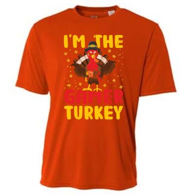 Im The Gamer Turkey Thanksgiving Professional Gamer Love Gift Cooling Performance Crew T-Shirt