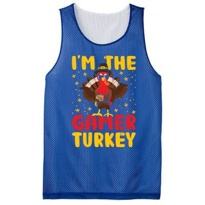 Im The Gamer Turkey Thanksgiving Professional Gamer Love Gift Mesh Reversible Basketball Jersey Tank