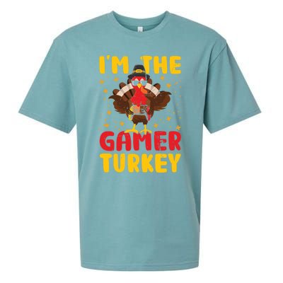 Im The Gamer Turkey Thanksgiving Professional Gamer Love Gift Sueded Cloud Jersey T-Shirt