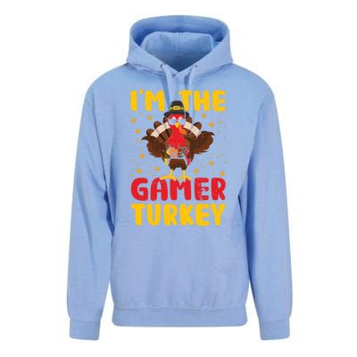 Im The Gamer Turkey Thanksgiving Professional Gamer Love Gift Unisex Surf Hoodie