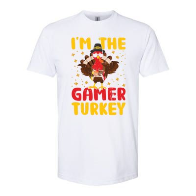 Im The Gamer Turkey Thanksgiving Professional Gamer Love Gift Softstyle CVC T-Shirt