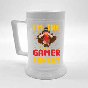 Im The Gamer Turkey Thanksgiving Professional Gamer Love Gift Beer Stein