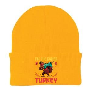 Im The Gamer Turkey Video Gaming Happy Funny Thanksgiving Gift Knit Cap Winter Beanie