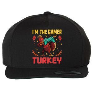 Im The Gamer Turkey Video Gaming Happy Funny Thanksgiving Gift Wool Snapback Cap